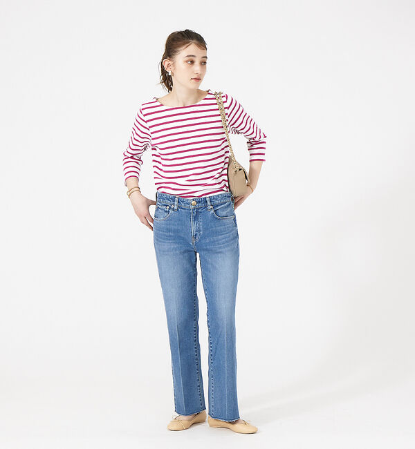 Rouge vif「【CHANTE CLAIR/シャントクレール】ボーダーロンT」|Tシャツ・カットソー|