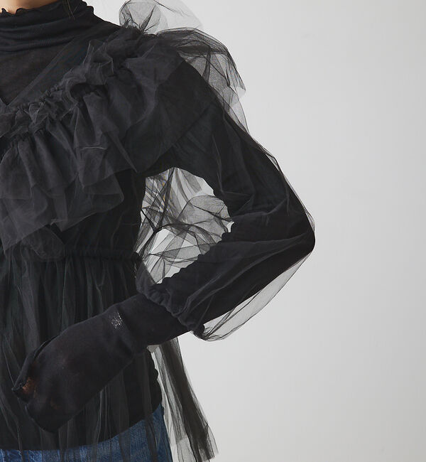 Rouge vif「チュール ブラウス」|シャツ・ブラウス|