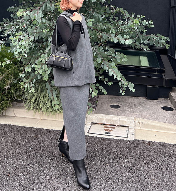 Rouge vif「【セットアップ対応】メルトンタイトスカート」|スカート|