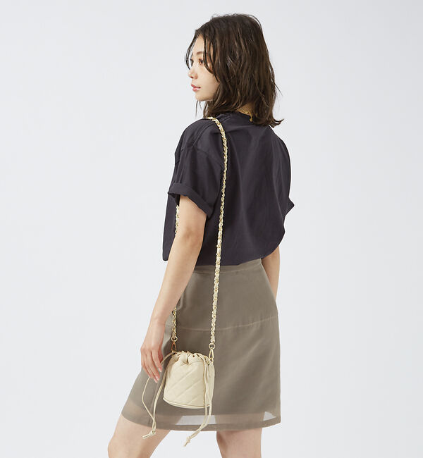 Rouge vif「【AULENTTI/オウレンティ】キルティングチェーンミニバッグ / ショルダー」|ショルダー・メッセンジャー|