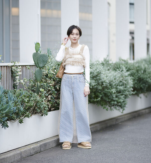 Rouge vif「スター＆ハート柄チュールスカート」|スカート|