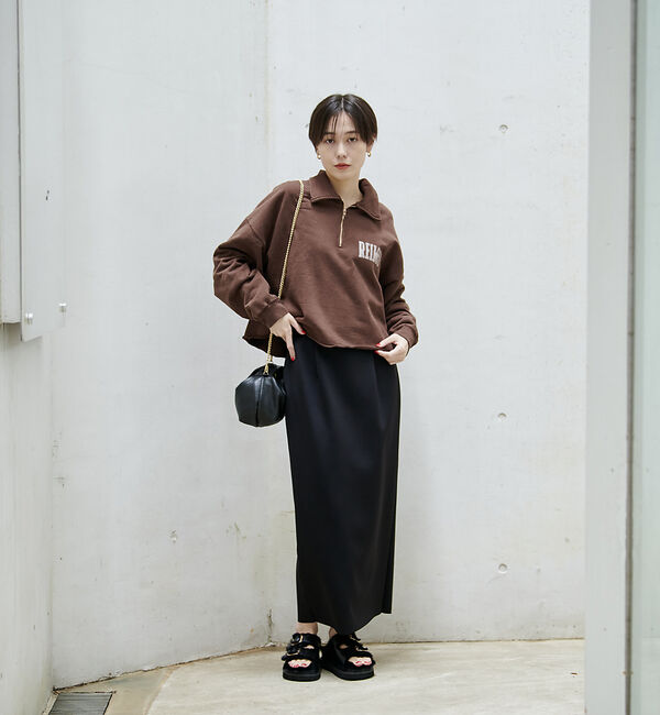 Rouge vif「【REMI RELIEF/レミレリーフ】別注ハーフzipスウェット」|スウェット・ジャージ|