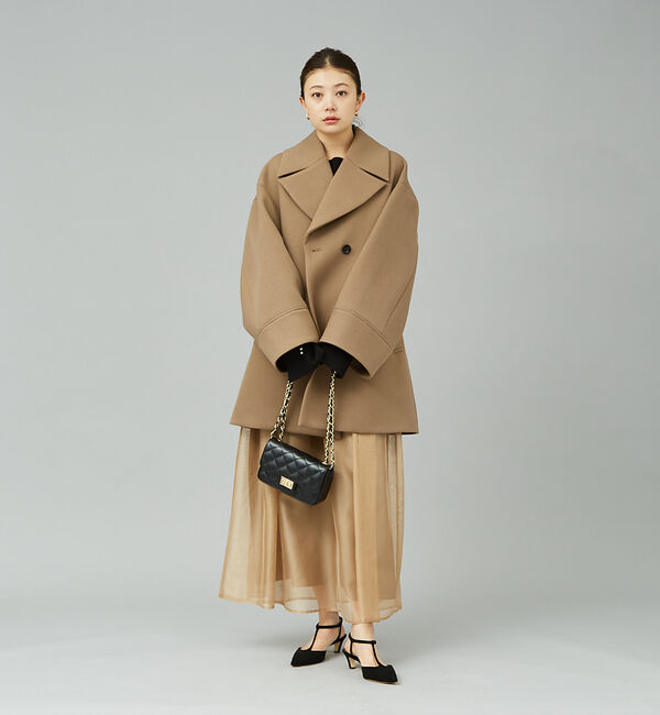 Rouge vif「シアー切替ギャザースカート」|スカート|