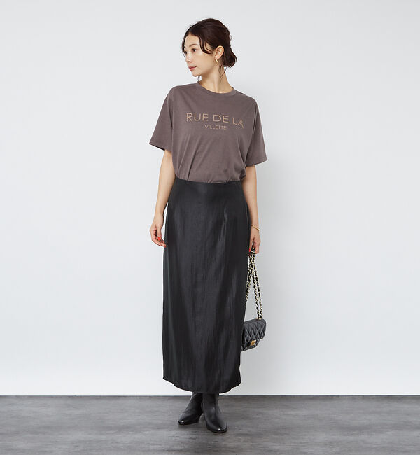 Rouge vif「【3サイズ展開】ソフトグリッターＩラインスカート」|スカート|