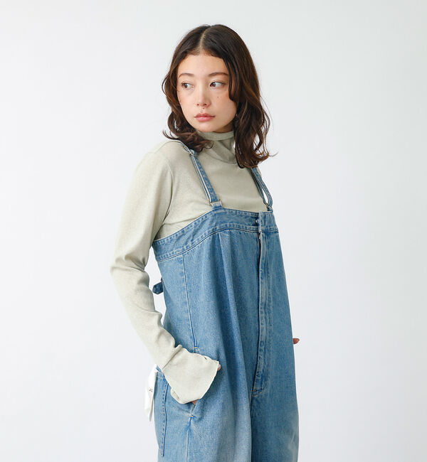 Rouge vif「【JOHNBULL/ジョンブル】デニムタックベア サロペット / オーバーオール」|オールインワン|