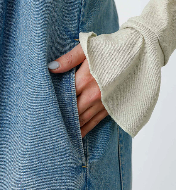 Rouge vif「【JOHNBULL/ジョンブル】デニムタックベア サロペット / オーバーオール」|オールインワン|