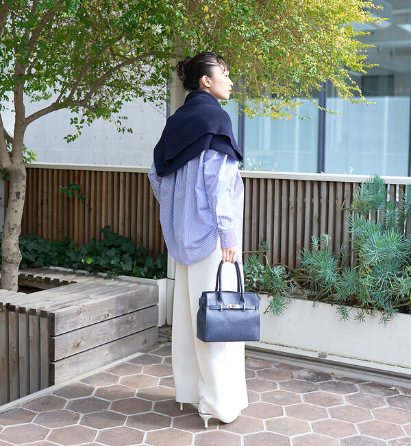 Rouge vif「ストライプタックフォルムシャツ」|シャツ・ブラウス|