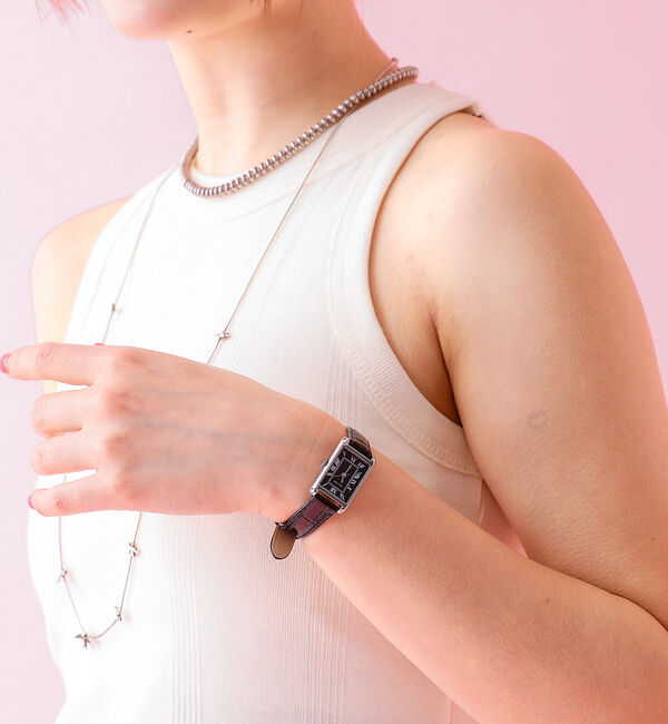 Rouge vif「【MATOW/マトウ】Tsuki 朧月 ノワール/腕時計/SQUARE/NOIR」|腕時計|