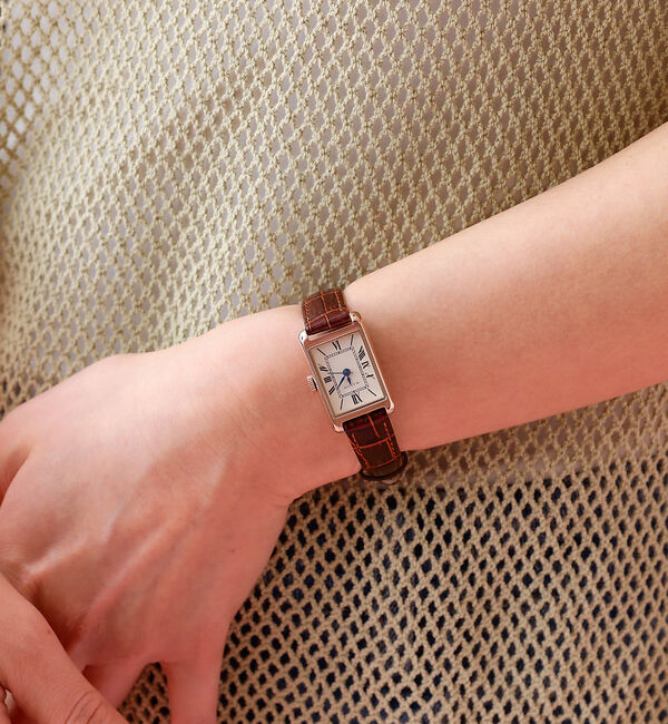Rouge vif「【MATOW/マトウ】 Tsuki 朧月/腕時計/SQUARE【WEB限定】」|腕時計|ワイン
