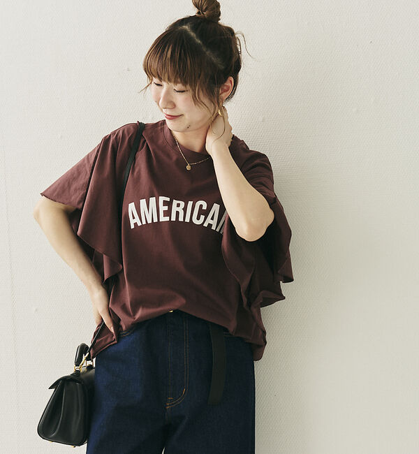 Rouge vif「【AMERICANA&times;MICA＆DEAL/ アメリカーナ&times;マイカ】fill te」|Tシャツ・カットソー|