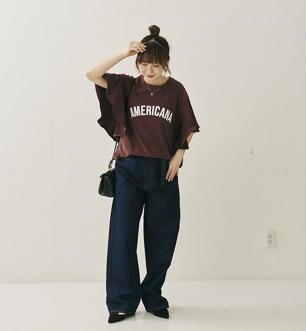 Rouge vif「【AMERICANA&times;MICA＆DEAL/ アメリカーナ&times;マイカ】fill te」|Tシャツ・カットソー|