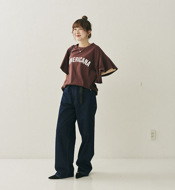 Rouge vif「【AMERICANA&times;MICA＆DEAL/ アメリカーナ&times;マイカ】fill te」|Tシャツ・カットソー|