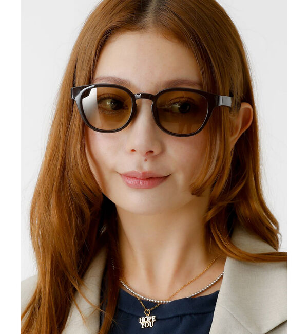 Rouge vif「【jugaad14/ジュガードフォーティーン】COVE CLEAR/サングラス/」|メガネ|ブラウン