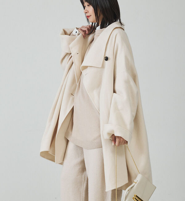 Rouge vif「【2サイズ展開】ウール混変形リバーコート」|その他|