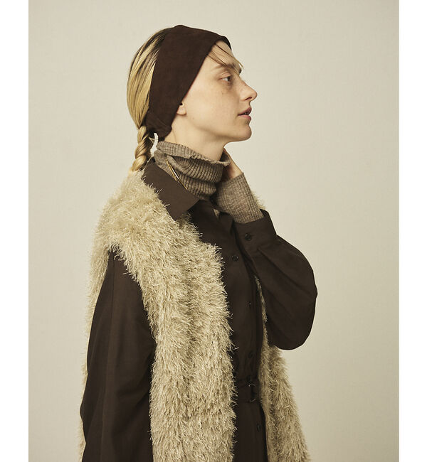 Rouge vif「フェザーニットジレベスト」|ニット・セーター|