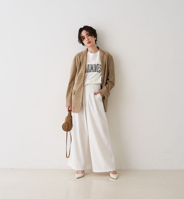 Rouge vif「ゴートスエード シングルジャケット」|テーラードジャケット|