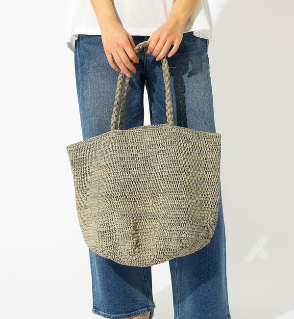 Rouge vif「【MADE IN MADA /メイドインマダ】ALICE MM BAG：ラフィア」|かごバッグ|