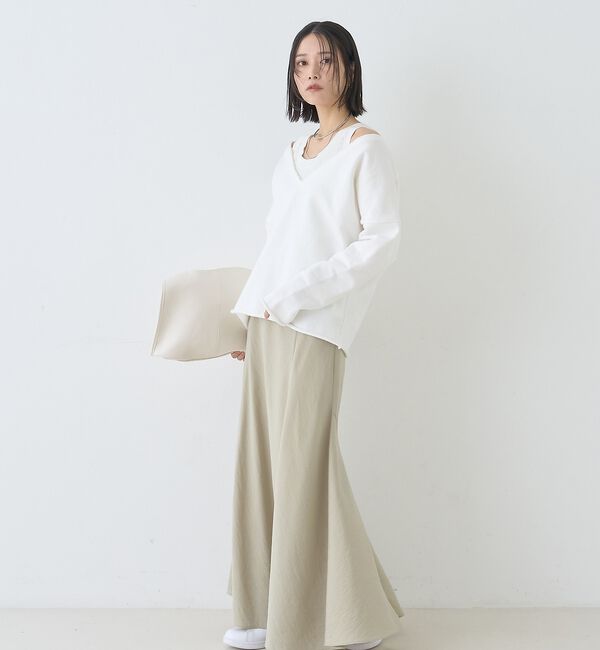 Rouge vif「裏毛Vネックスウェットプルオーバー」|スウェット・ジャージ|