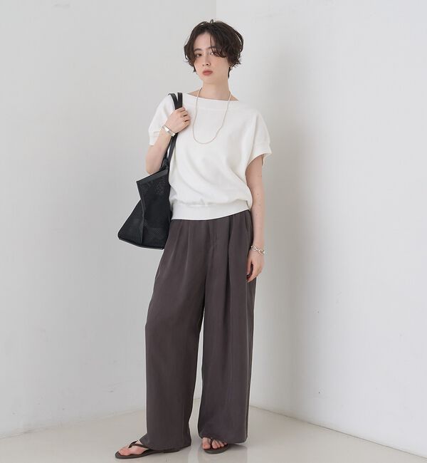 Rouge vif「スレッド編裏毛風ニットプルオーバー」|ニット・セーター|