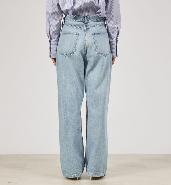 qualite「【e&times;qualite】ワイドデニム」|デニム|