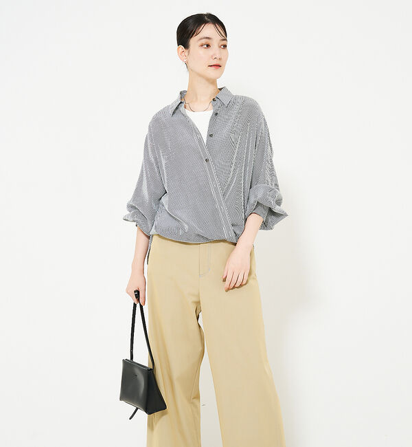 qualite「カシュクールレギュラーシャツ」|シャツ・ブラウス|