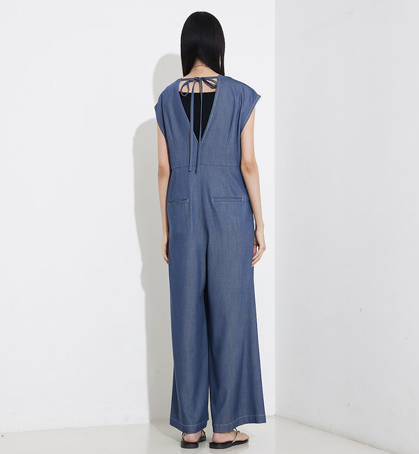 qualite「テンセルデニムオールインワン」|オールインワン|