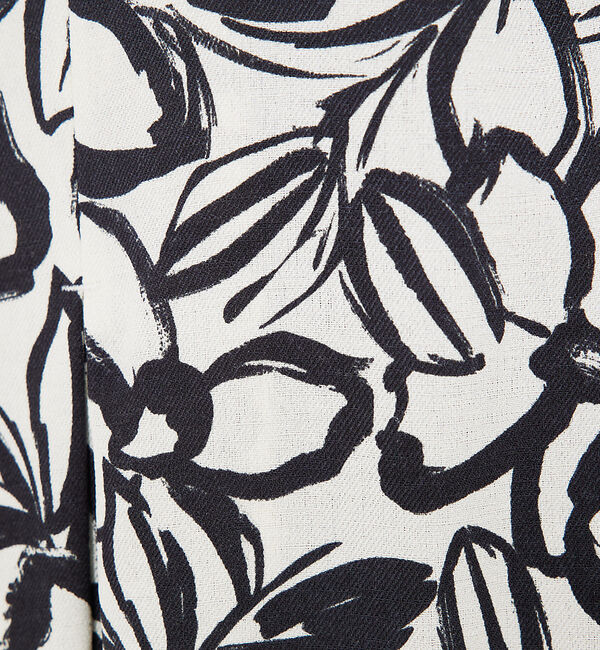 qualite「リネンライクペインティングプリントワンピース」|ワンピース|