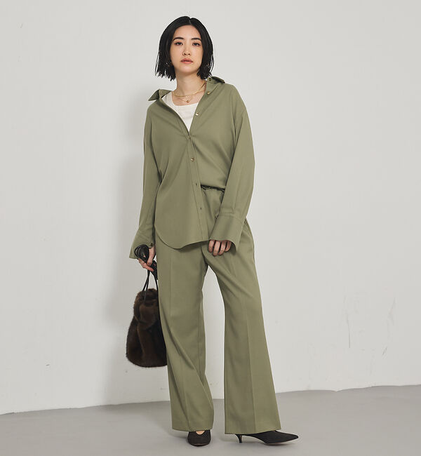 qualite「【セットアップ対応】ソフトサキソニードロストパンツ」|その他|