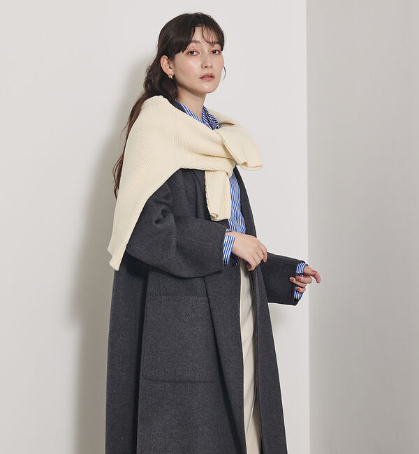 qualite「【毛玉になりにくい】ダブルフェイスチェスターコート」|その他|