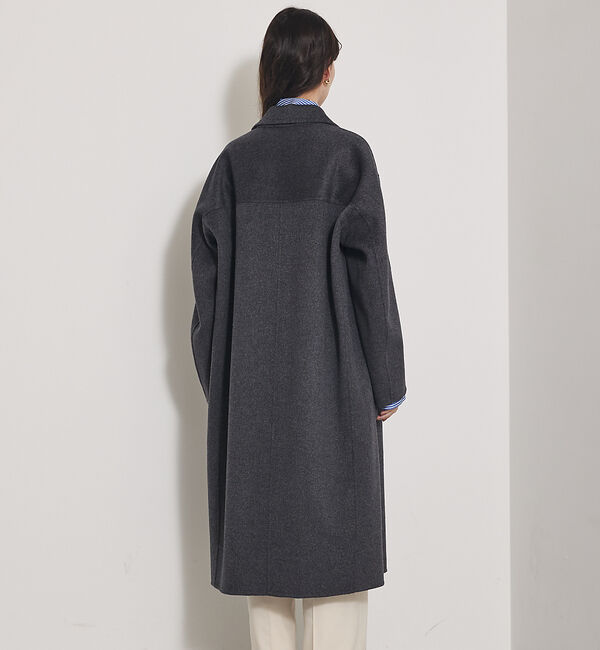 qualite「【毛玉になりにくい】ダブルフェイスチェスターコート」|その他|