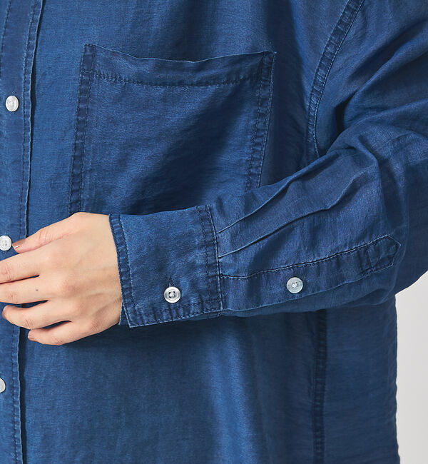 qualite「シアーデニムライクシャツ」|シャツ・ブラウス|