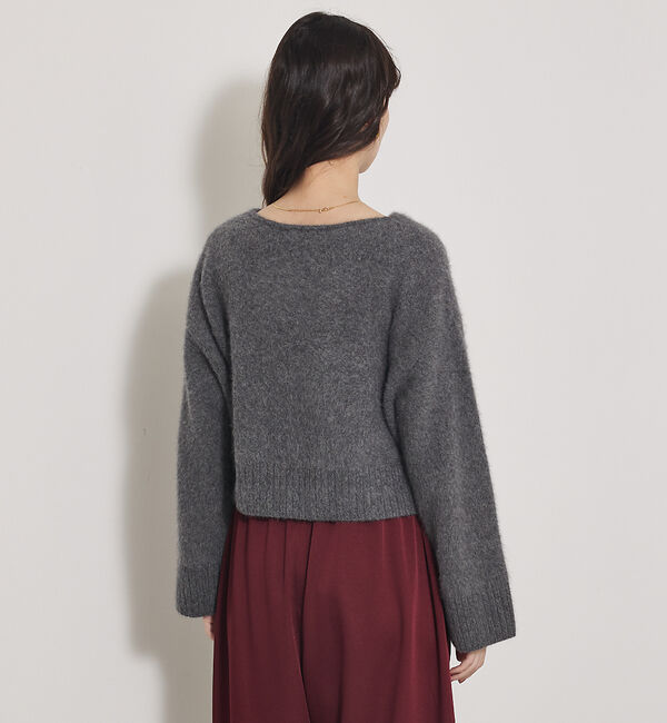 qualite「大人気ニット入荷！【新色登場！上質な肌ざわり】フォックスウールショートプルオーバ」|ニット・セーター|