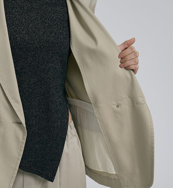 qualite「【接触冷感＆セットアップ対応】ライトデニムハーフスリーブジャケット」|その他|