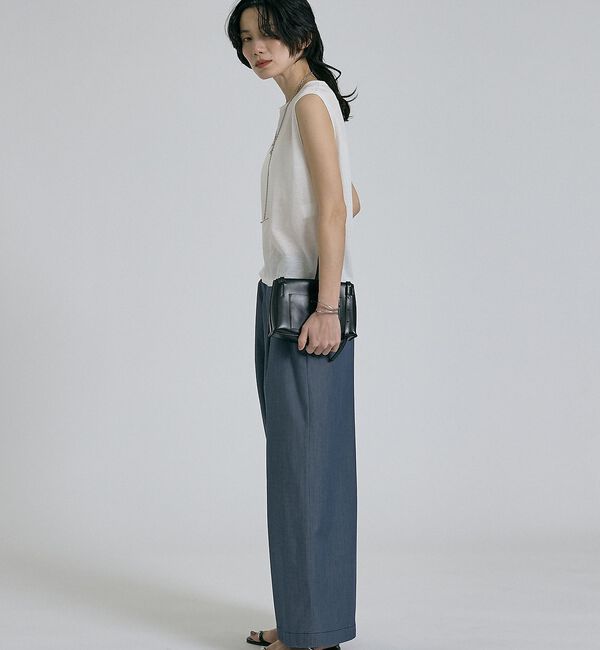 qualite「【接触冷感＆セットアップ対応】ライトデニムパンツ」|その他|