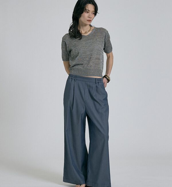 qualite「【接触冷感＆セットアップ対応】ライトデニムパンツ」|その他|