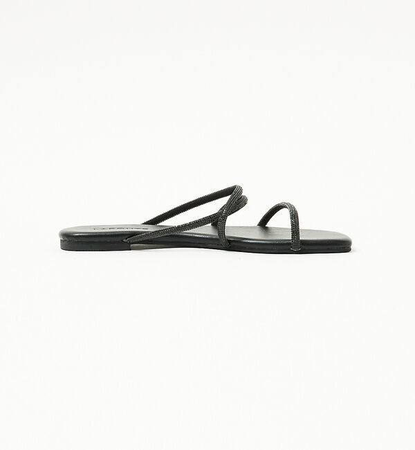 AU BANNISTER「【LAROUTE】グリッターコードフラットサンダル」|サンダル|