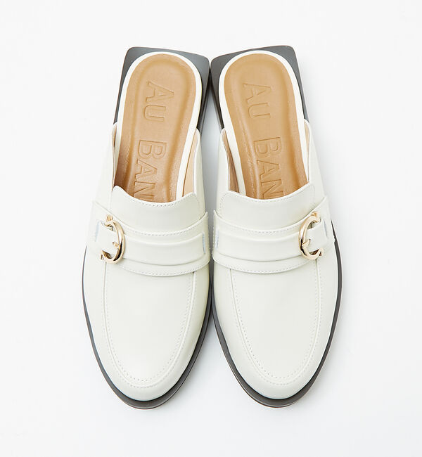 AU BANNISTER「ローファーモチーフミュール」|サンダル|