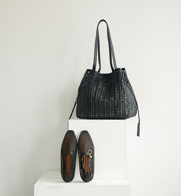 AU BANNISTER「パールチャーム付き メッシュフラットシューズ」|その他|