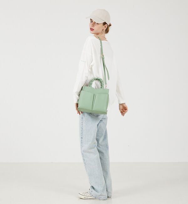 LOWELL things「TWISTE/ダブルポケット2WAYトート M」|ショルダー・メッセンジャー|