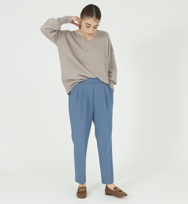 abahouse mavie「【感嘆パンツ】タックテーパードパンツ」|スラックス|