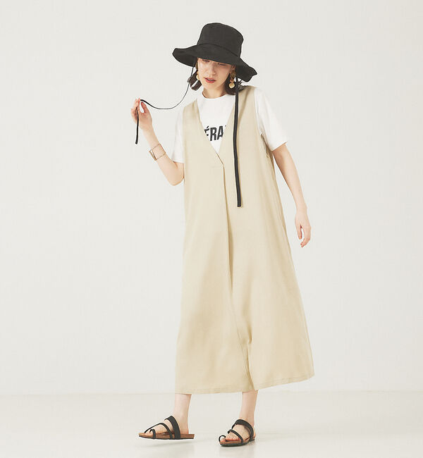 abahouse mavie「【大人のいちまんワンピ】2WAYジャンパースカート」|ジャンパースカート|