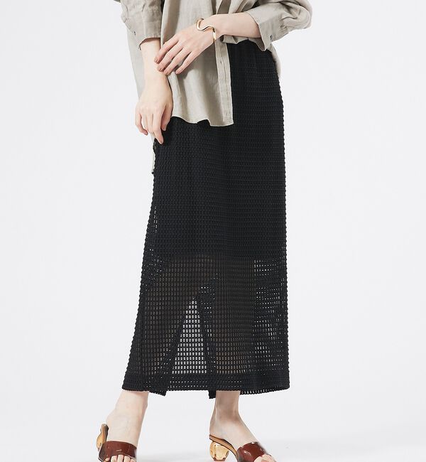 abahouse mavie「メッシュタイトスカート」|スカート|
