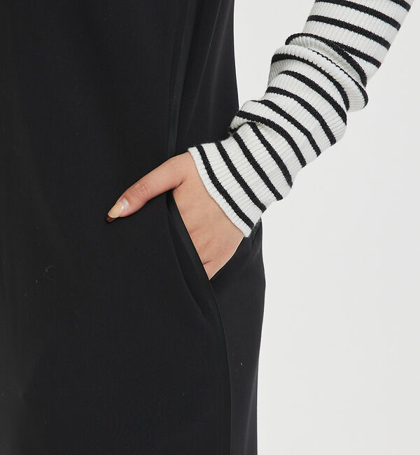 abahouse mavie「【大人のいちまんワンピ】ダブルクロスジャンパーワンピ」|ジャンパースカート|