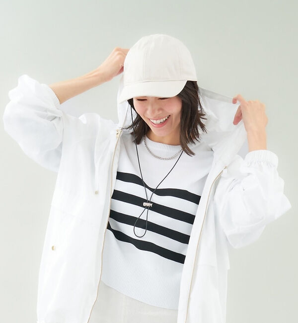 abahouse mavie「コットンナイロンキャップ(ストラップ付)」|その他|