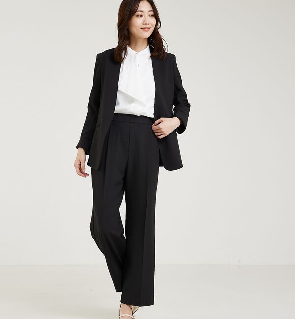 abahouse mavie「【WEB Domani掲載】【エニデイカセット】ノーカラージャケット」|ノーカラージャケット|