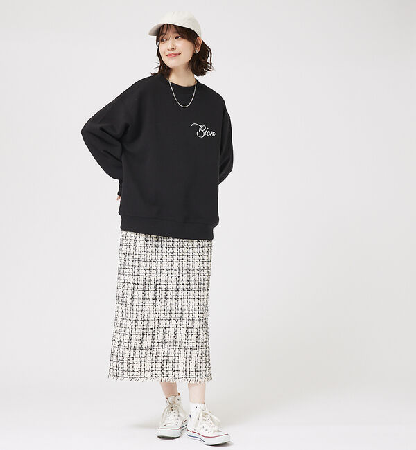 abahouse mavie「シルキーダンボールロゴプルオーバー」|スウェット・ジャージ|