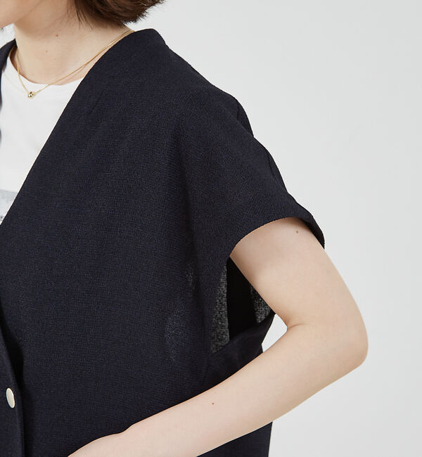 abahouse mavie「【セットアップ対応】ライトツィードフレンチジャケット」|ベスト・ジレ|