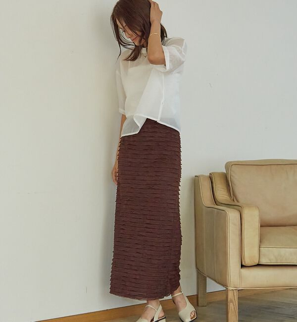 abahouse mavie「フリルティアードスカート」|スカート|