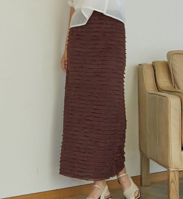 abahouse mavie「フリルティアードスカート」|スカート|