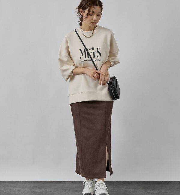 abahouse mavie「シルキーダンボールロゴプルオーバー」|スウェット・ジャージ|